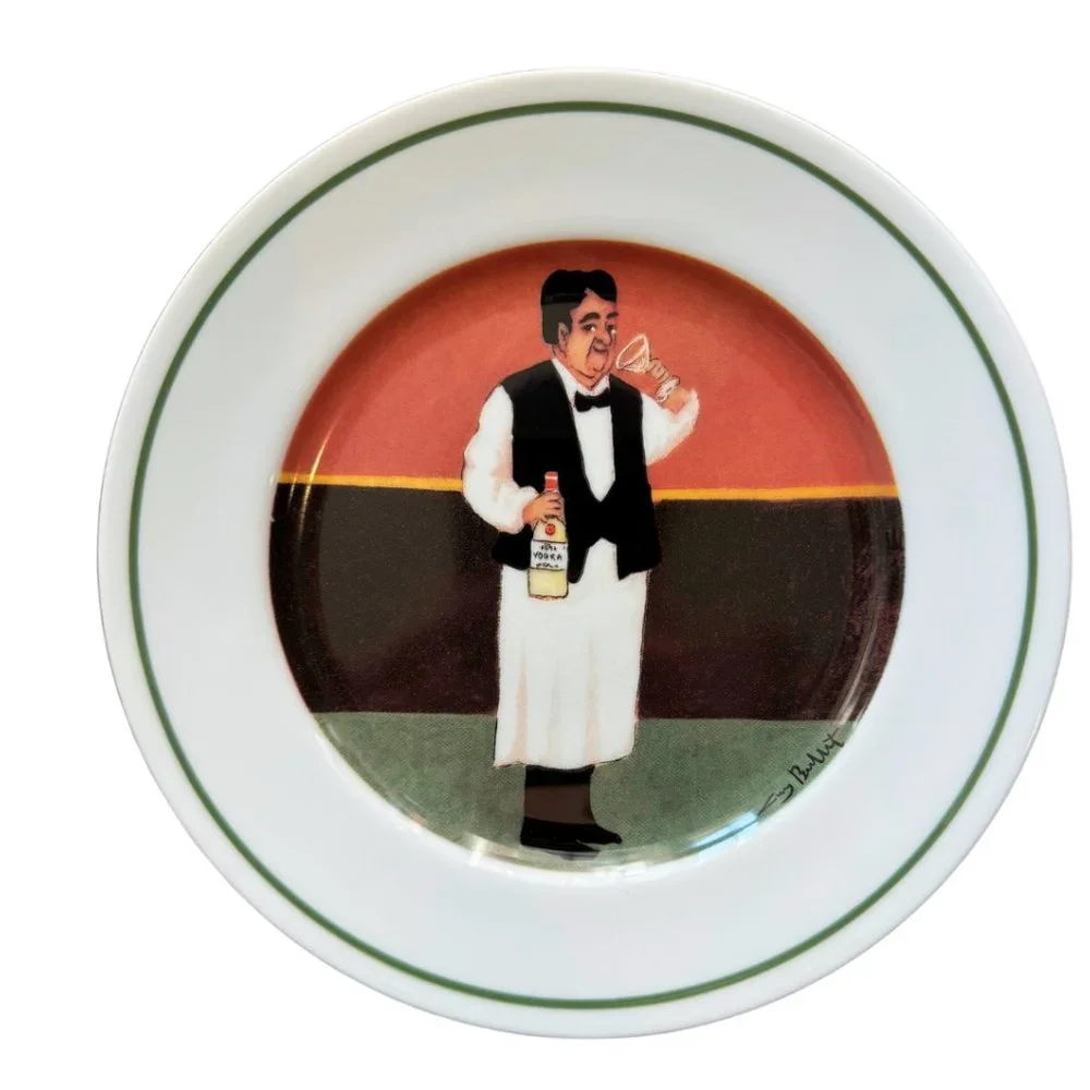 Vintage Williams-Sonoma ‘Sommelier’ Set of 6 - 8” plates Designed by Guy Buffet - Picture 6 of 9